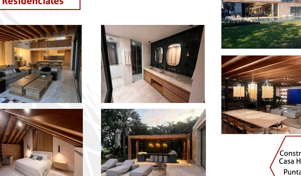 Proyecto residencial de Rojo MX en Punta Mita